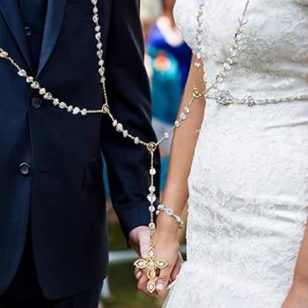 Beaded wedding lasso